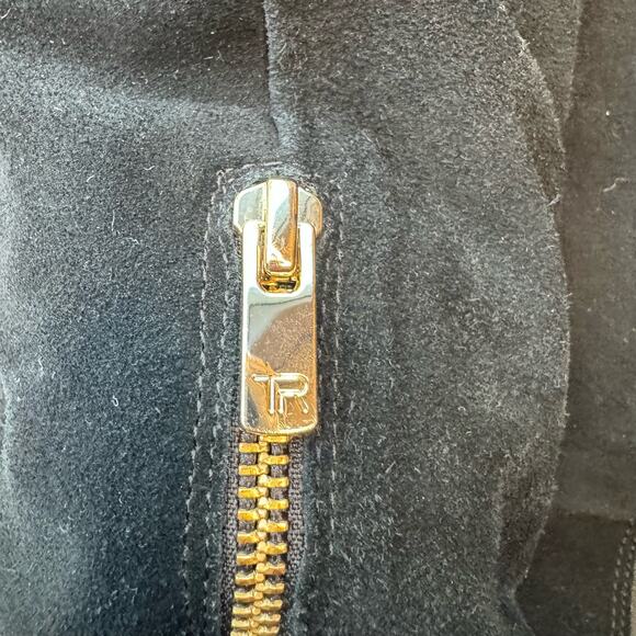 Womens Black Suede Over the Knee Boots 6.5 City Whimsigoth Party‎ Cocktail - Picture 11 of 14